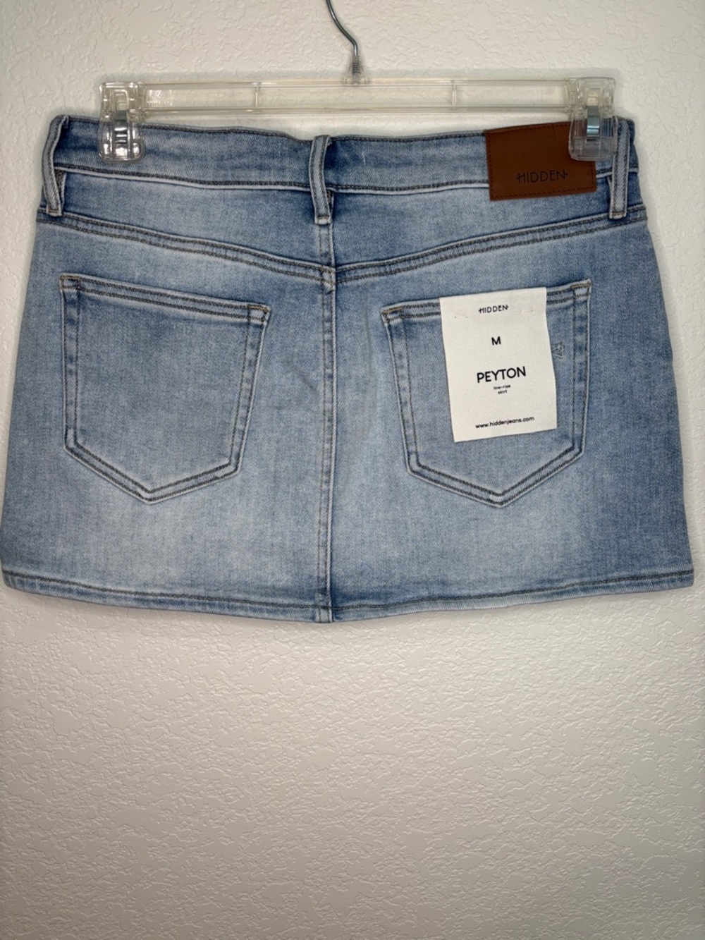Hidden Denim Light Blue Washed Mini Skirt - Picture 3 of 4